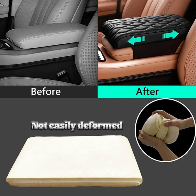 Car Supplies |   Auto Armrests Cover Pad Leather Car Car Armrest Mat Black Universal Car Interior Car Supplies Black/Light Brown