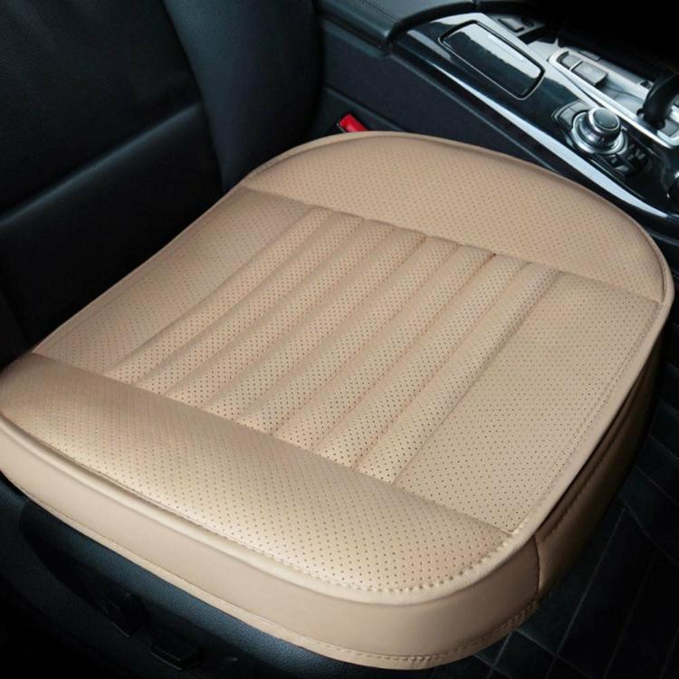 Car Supplies |   Car Seat Cover Summer Breathable PU Leather Cushion Front Chair Pad Beige Car Supplies Car Supplies