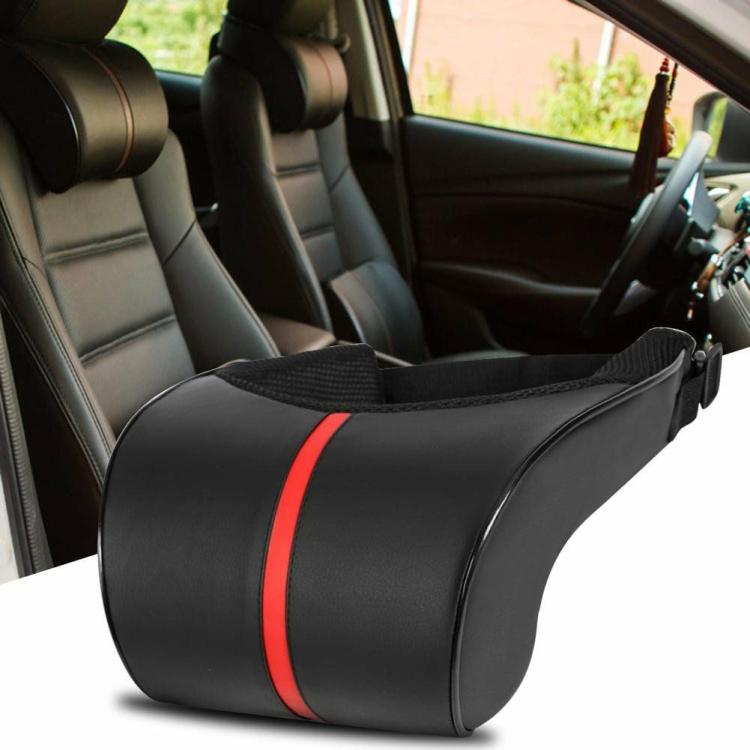 Car Supplies |   PU Leather Car Neck Pillow Memory Foam Neck Rest Seat Headrest Cushion Pad Car Supplies Car Supplies