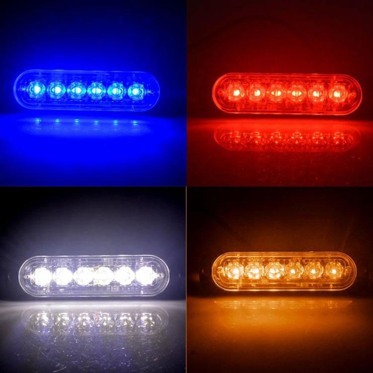 Emergency & Signal Lamp |   High Brightness Daytime Driving Light 18 Modes Flash Indicator 6 LED for Vehicle Car Lights Emergency & Signal Lamp