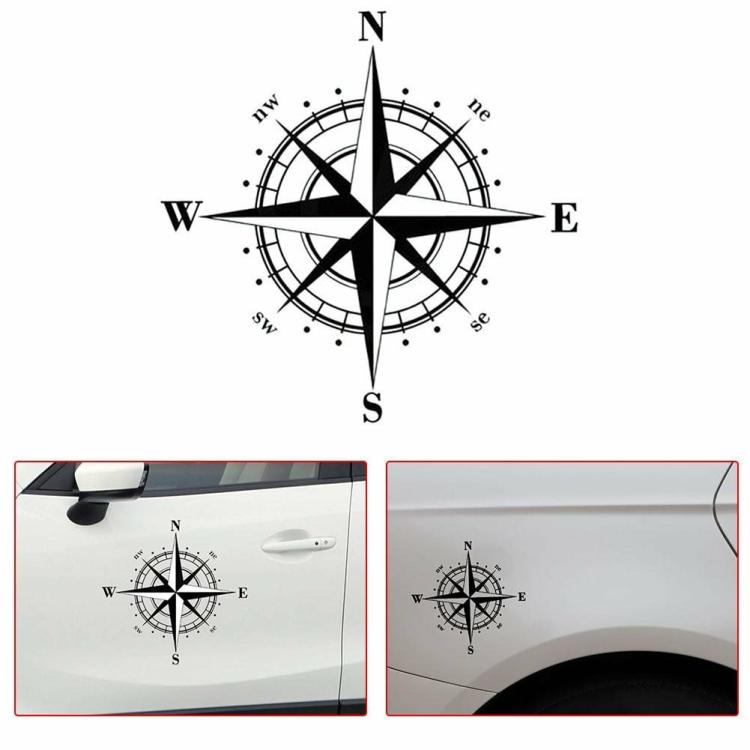 External Decoration |   Car Sticker Navigation Compass Style Reflective Vinyl Auto Motorcycle Decal Exterior Accessories External Decoration