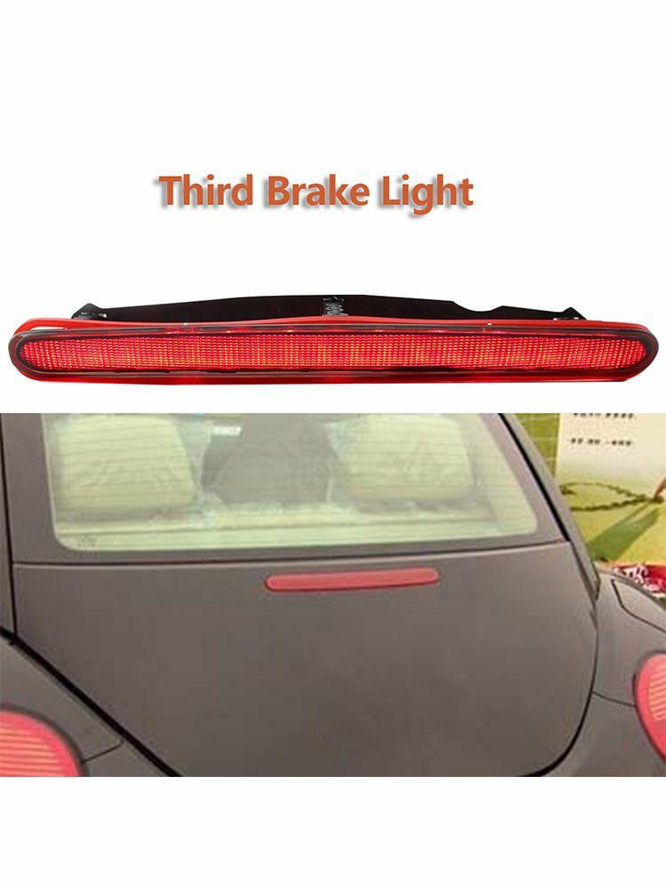 Head & Tail Light |   Car LED High Level Rear Mount Stop Lamp for VW Beetle 98-10 1C0945097E Car Lights Black/Red