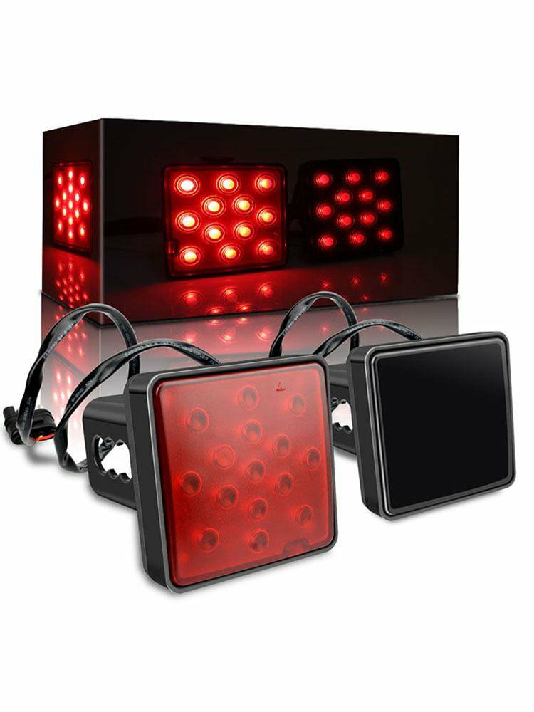 Head & Tail Light |   Warning Running Taillight LED Car Stop Brake Light for Trailer Truck Pickup Car Lights Black/Red