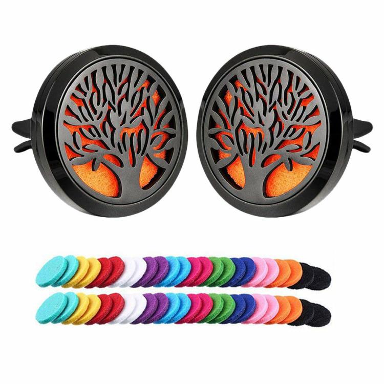 Interior Decoration |   2pcs Car Perfume Auto Air Vent Essential Oil Diffuser Clips with 48pcs Pads Interior Accessories Interior Decoration