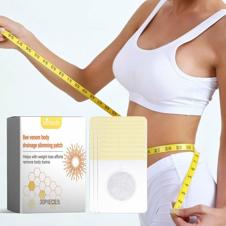 Interior Decoration |   30Pcs Bee Venom Body Slimming Patch Weight Loss Slimming Plaster Lymphatic Care Interior Accessories Interior Decoration