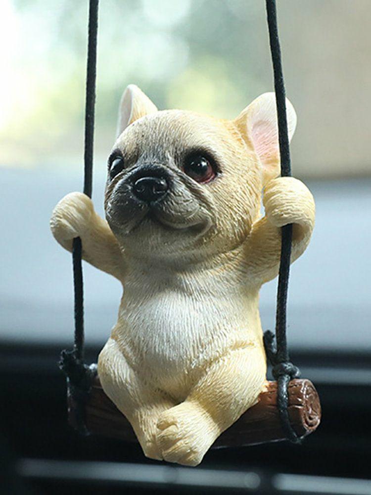 Interior Decoration |   Auto Cute Puppy Suspension Creative Cute Dog Keychain Anime Pocket Puppy Hanging Interior Accessories Interior Decoration