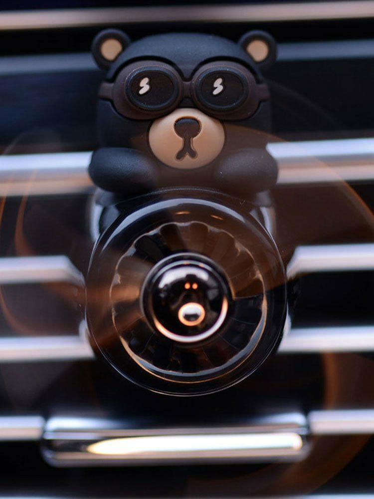 Interior Decoration |   Silicone Car Air Freshener – Cartoon Bear Pilot Modeling Car Aromatherapy Interior Accessories Interior Decoration