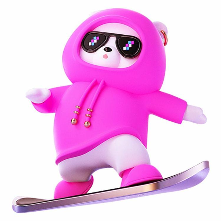 Interior Decoration |   Skateboarding Bear Car Ornament Bear Skateboard Figurine for Car Interior Decors Interior Accessories Interior Decoration