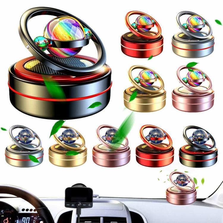 Interior Decoration |   Solar Rotating Air Aromatherapy Car Aromatherapy Double Ring Interior Decoration Interior Accessories Interior Decoration