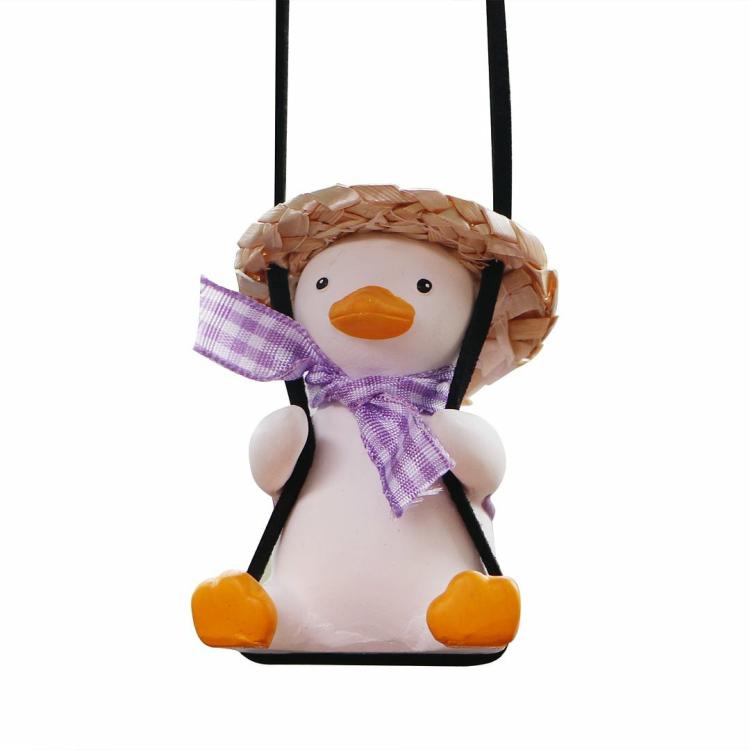 Interior Decoration |   Swinging Duck Car Rearview Decor Car Mirror Cartoon Pendant Accessories Interior Accessories Interior Decoration