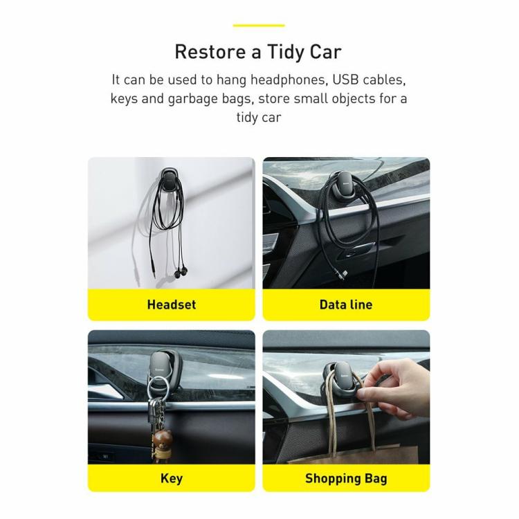 Internal Storage |   4pcs Car Hook Hanger Home Organizer Mini Key Holder for Mask Earphone Cable Interior Accessories Internal Storage