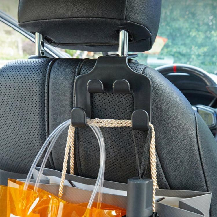 Internal Storage |   Multifunctional Car Seat Back Hook Double-Head Phone Hanger Headrest Organizer Interior Accessories Internal Storage