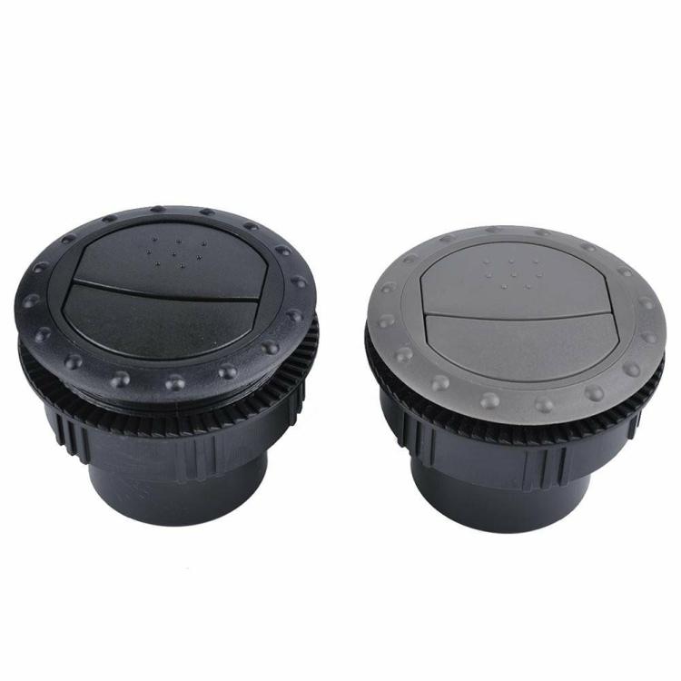 Modification & Refitting |   60mm ABS Car RV ATV A/C Vent Air Outlet Rotating Interior Round Ceiling Interior Accessories Black