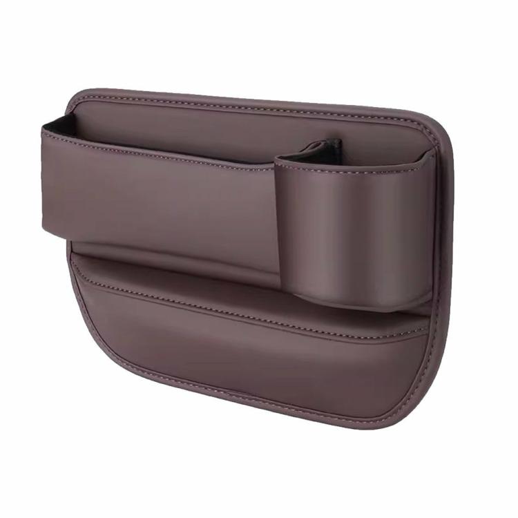 Modification & Refitting |   Car Seat Gap Organizer Leather Side Storage Box Car Seat Side Drink Phone Holder Interior Accessories Black/Wine Red/Dark Brown/White