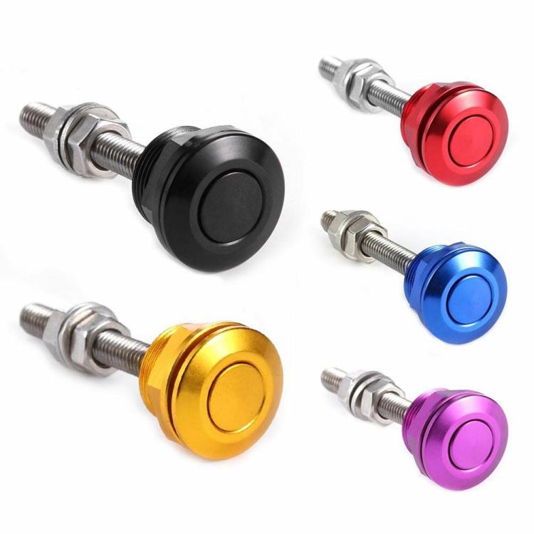 Modified & Maintenance |   22mm Push Button Bonnet Hood Pin Lock Clip Kit Car Quick Release Latch Exterior Accessories Black/Blue/Purple