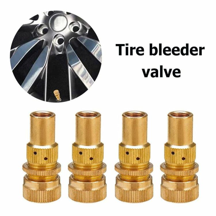 Modified & Maintenance |   4pcs Car Tire Deflators Accessories Tyre Bleeder Set Pressure Relief Valve Exterior Accessories Modified & Maintenance