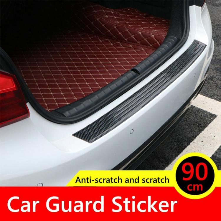 Modified & Maintenance |   90cm/104cm Car Trunk Guard Plate Sticker Rear Bumper Anti-Scratch Strip Pad Exterior Accessories Modified & Maintenance