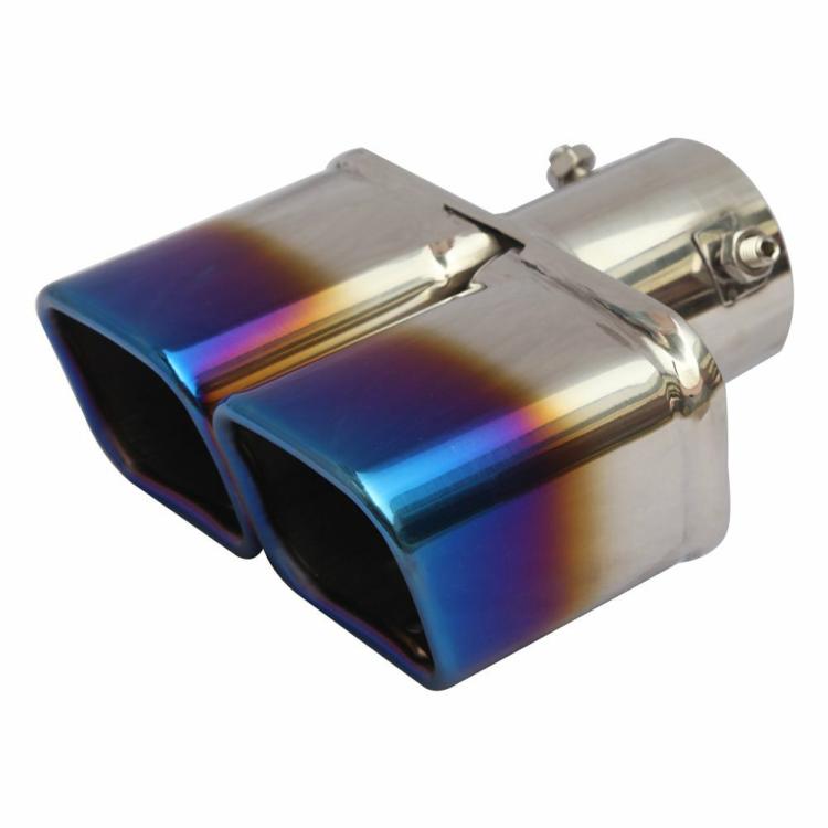 Modified & Maintenance |   Dual Exhaust Tail Pipe Muffler Tip Bolt-on Square Slant Cut 2.5 inch Inlet Exterior Accessories Modified & Maintenance