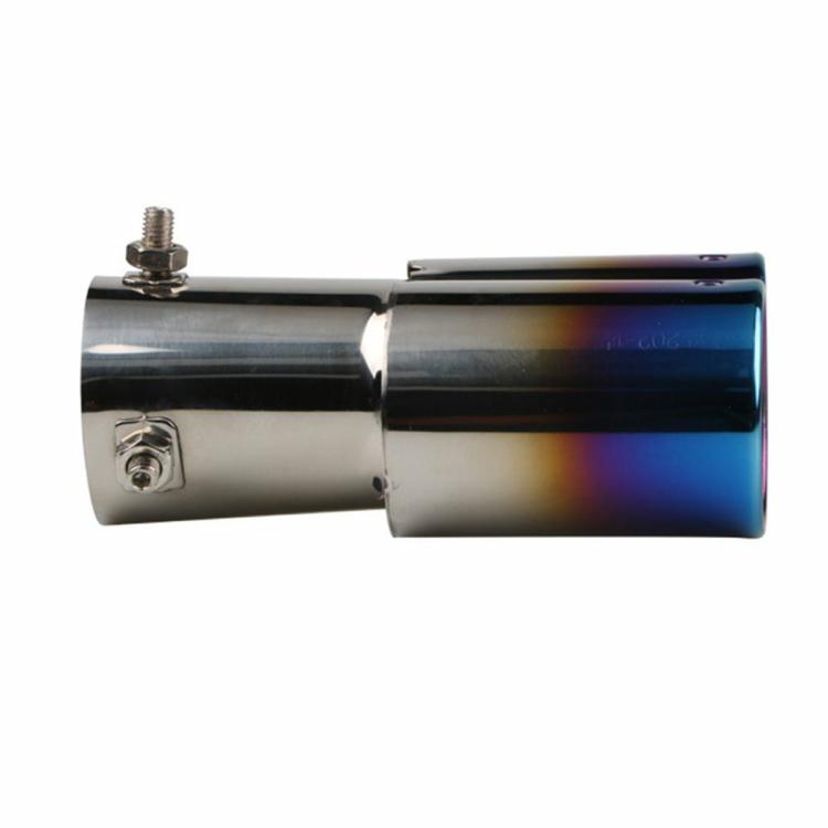 Modified & Maintenance |   Dual Outlet Burnt Blue Car Exhaust Tip Stainless Steel Muffler Silencer Exterior Accessories Modified & Maintenance