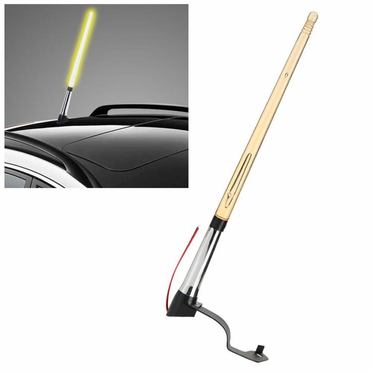 Modified & Maintenance |   Universal Car Flagpole Light Antenna Yellow Light 12V Car External Light Antenna Exterior Accessories Modified & Maintenance