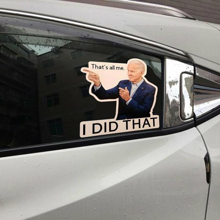 Other Accessories |   100pcs Joe Biden Funny Sticker – I Did That Waterproof Decal (Left 5x5cm) Exterior Accessories Other Accessories