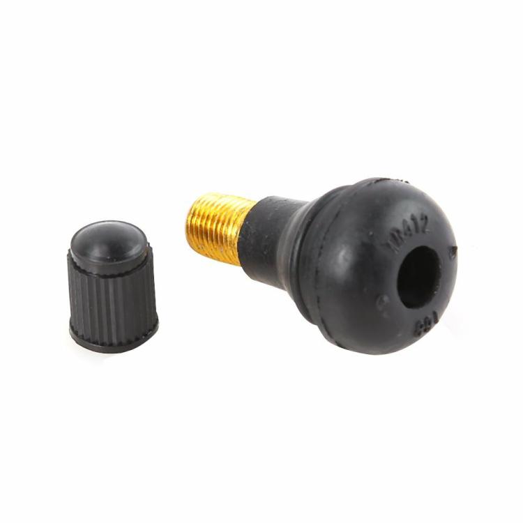 Other Accessories |   100pcs TR-412 Snap In Short Black Rubber Valve Stems TR412 Tubeless Valves Exterior Accessories Other Accessories