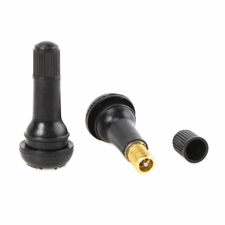 Other Accessories |   100pcs TR-413 Snap In Short Black Rubber Valve Stems TR413 Tubeless Valves Exterior Accessories Other Accessories