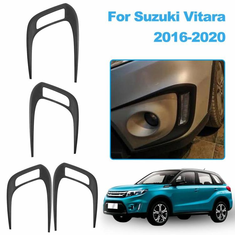 Other Accessories |   Car Front Fog Light Cover Grill Fog Lamp Frame Cover for Suzuki Vitara 2016-2020 Exterior Accessories Other Accessories