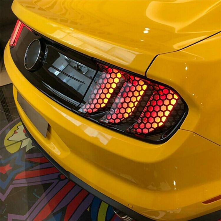 Other Accessories |   DIY Car Honeycomb Sticker Decorations Taillight Lamp Cover Auto Exterior Styling Exterior Accessories Black