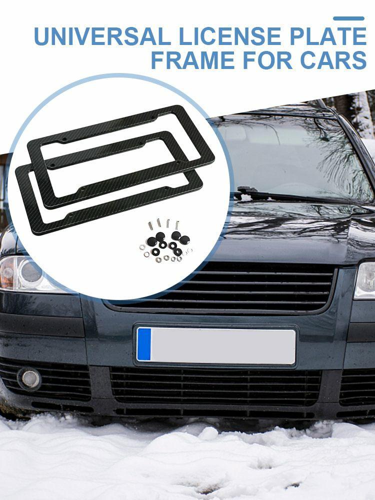 Other Accessories |   License Plate Cover Black License Plate Label Cover Carbon Fiber Car Accessories Exterior Accessories Other Accessories