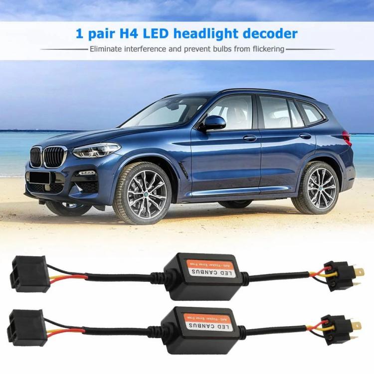 Other Lights Accessories |   1 Pair Error Free Anti Flicker Resistor High Performance H4 Anti Flicker Harness Car Lights Other Lights Accessories