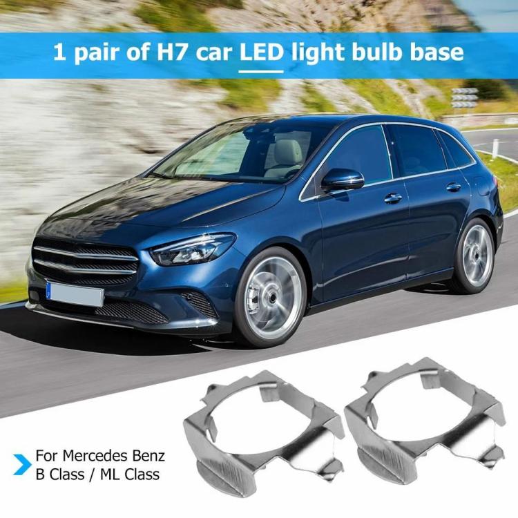 Other Lights Accessories |   1 Pair H7 LED Headlight Bulb Base Adapters Holders Retainers for B/ML Class Car Lights Other Lights Accessories