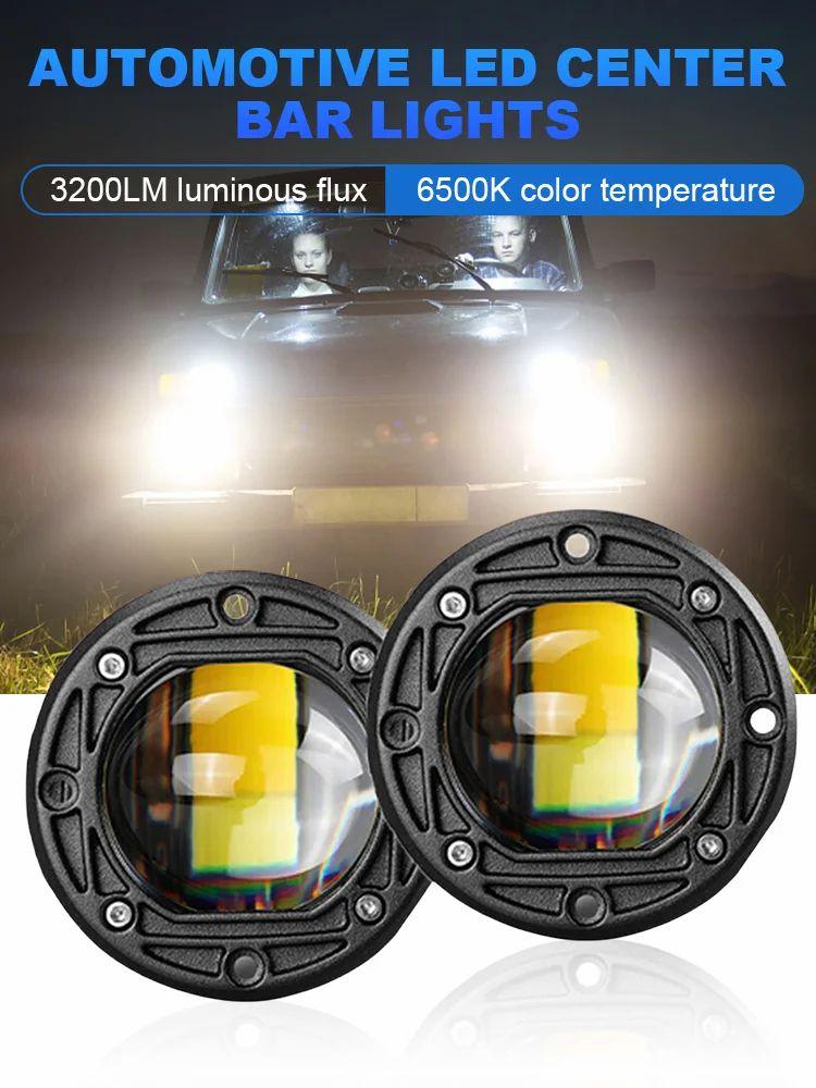 Other Lights Accessories |   Driving Fog Lamp 6500K LEDFog Light Waterproof Yellow White for Jeep Offroad ATV Car Lights Other Lights Accessories