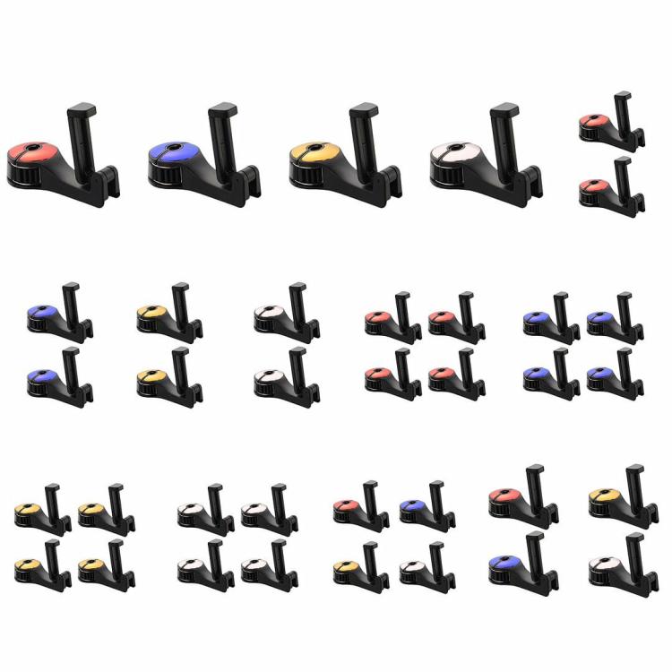 Others Accessories |   1/2/4pcs Car Headrest Hidden Hook 2-in-1 Auto Headrest Rod Bracket Accessories Interior Accessories Blue