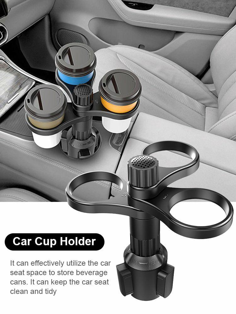 Others Accessories |   3 in 1 Car Cup Holder Expander Adapter 360 Rotating Auto Bottle Holder Organizer Interior Accessories Others Accessories