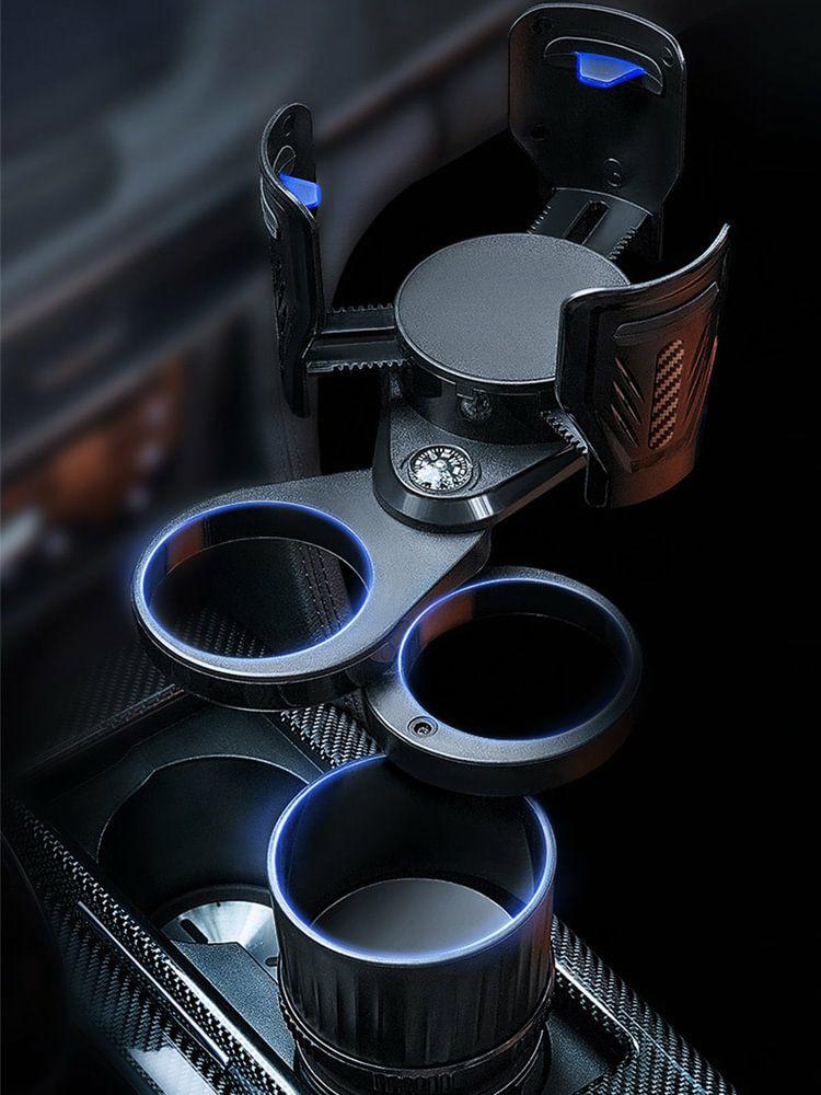 Others Accessories |   4-in-1 Multifunctional Car Cup Holder 360 Rotating Drinks Racks with Compass Interior Accessories Others Accessories