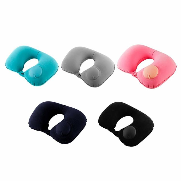 Others Accessories |   Air Pillow Neck Rest Headrest U Shape Neck Pillow Support for Airplane Train Car Interior Accessories Black/Grey/Blue/Dark Blue/Pink