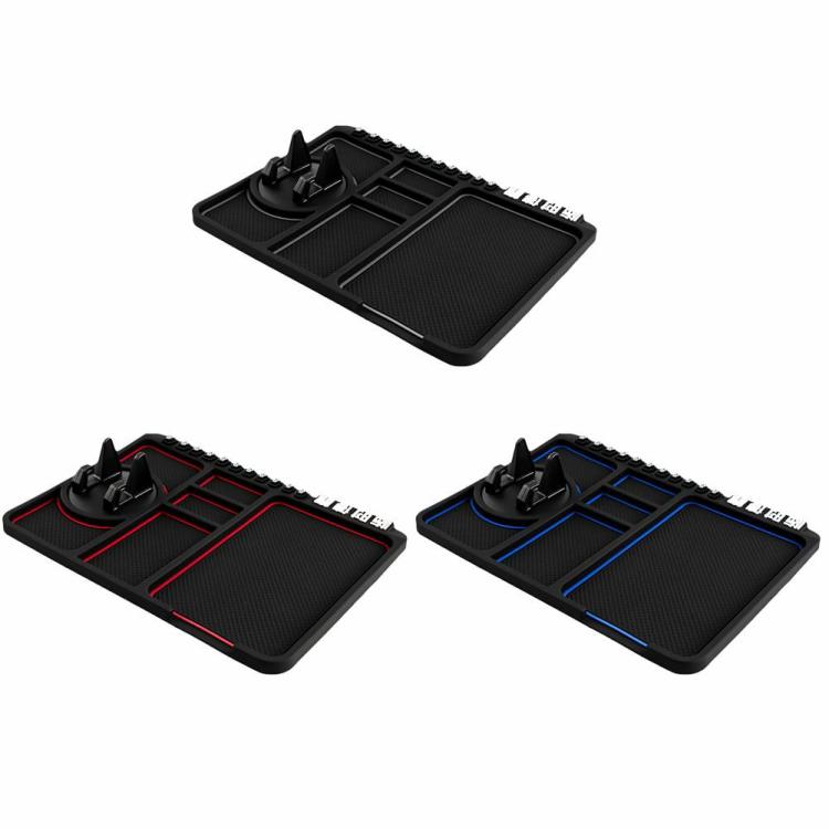 Others Accessories |   Car Dashboard Car Phone Seat Multifunctional Anti-Skid Mat Sticky for Navigation Interior Accessories Black/Red/Blue