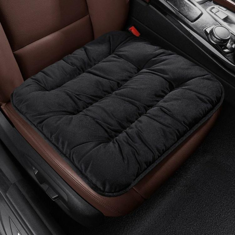 Others Accessories |   Car Heated Seat Cushion Soft Electric Heater Seat Pad Plush Car Seat Heating Pad Interior Accessories Black/Light Grey