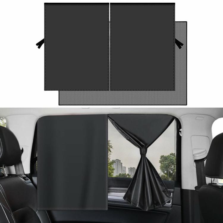 Others Accessories |   Double Layer Car Window Sun Shade Magnetic UV Protection Mesh Window Curtain Interior Accessories Others Accessories