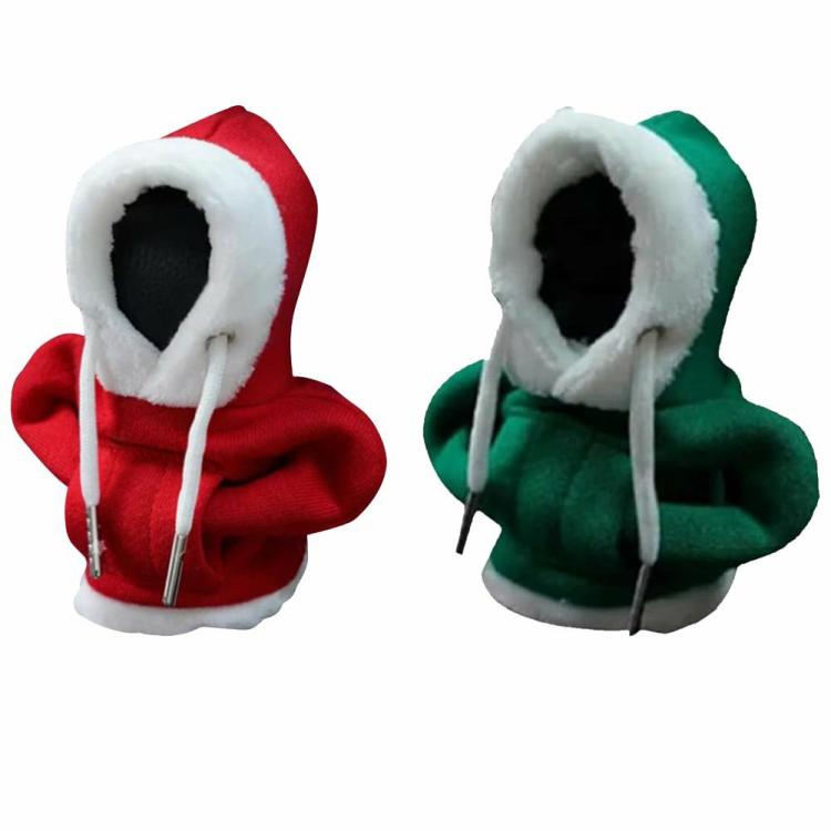 Others Accessories |   Hoodie Car Gear Shift Cover Fashion Car Merry Xmas Hoodie Handle Christmas Decor Interior Accessories Others Accessories