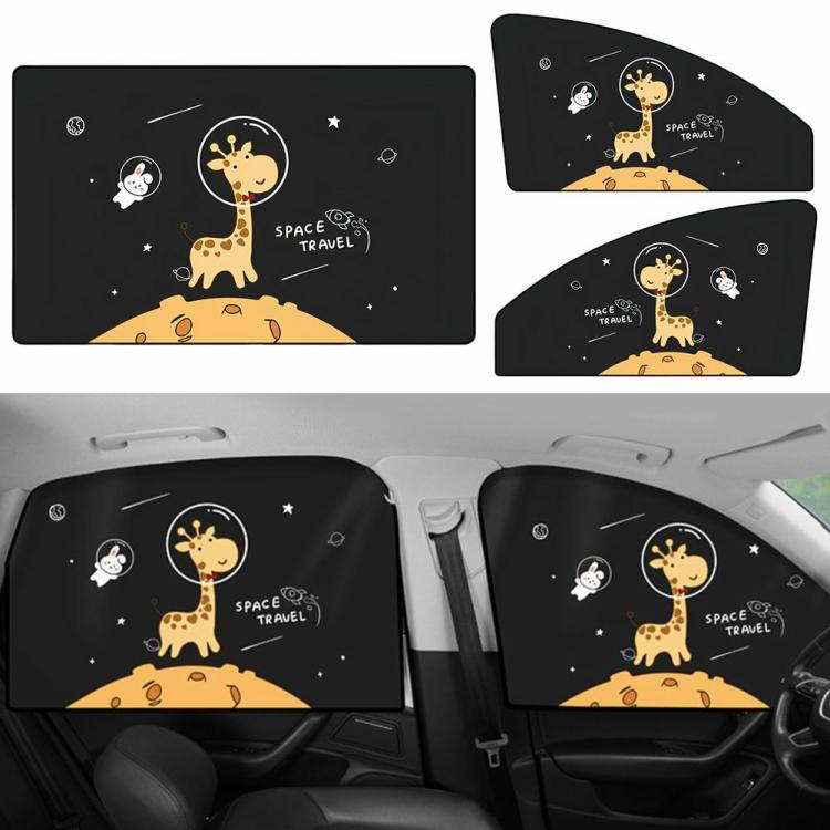 Others Accessories |   Magnetic Car Sun Shade Cute Giraffe Auto Sunscreen Curtain for Kid Baby Children Interior Accessories Others Accessories