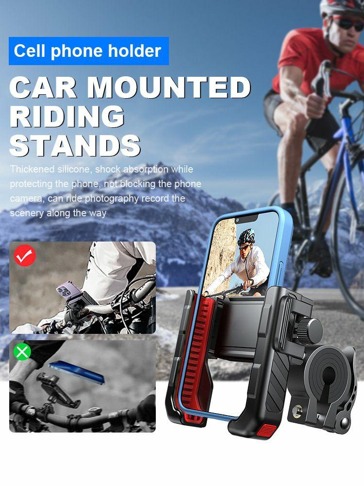 Others Accessories |   Metal Motorcycle Phone Holder Shockproof Riding Phone Stand Bicycle Phone Holder Interior Accessories Others Accessories