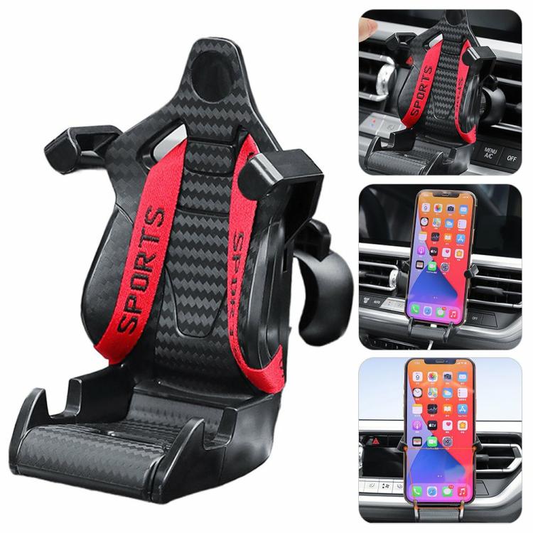 Others Accessories |   Racing Seat Design Car Phone Holder Mount Stand Anti Shaking Air Vent Bracket Interior Accessories Others Accessories