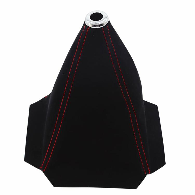 Others Accessories |   Suede Leather Car Gear Shift Collar Waterproof Shift Lever Dust Sleeve Dustproof Interior Accessories Black/Red/Blue