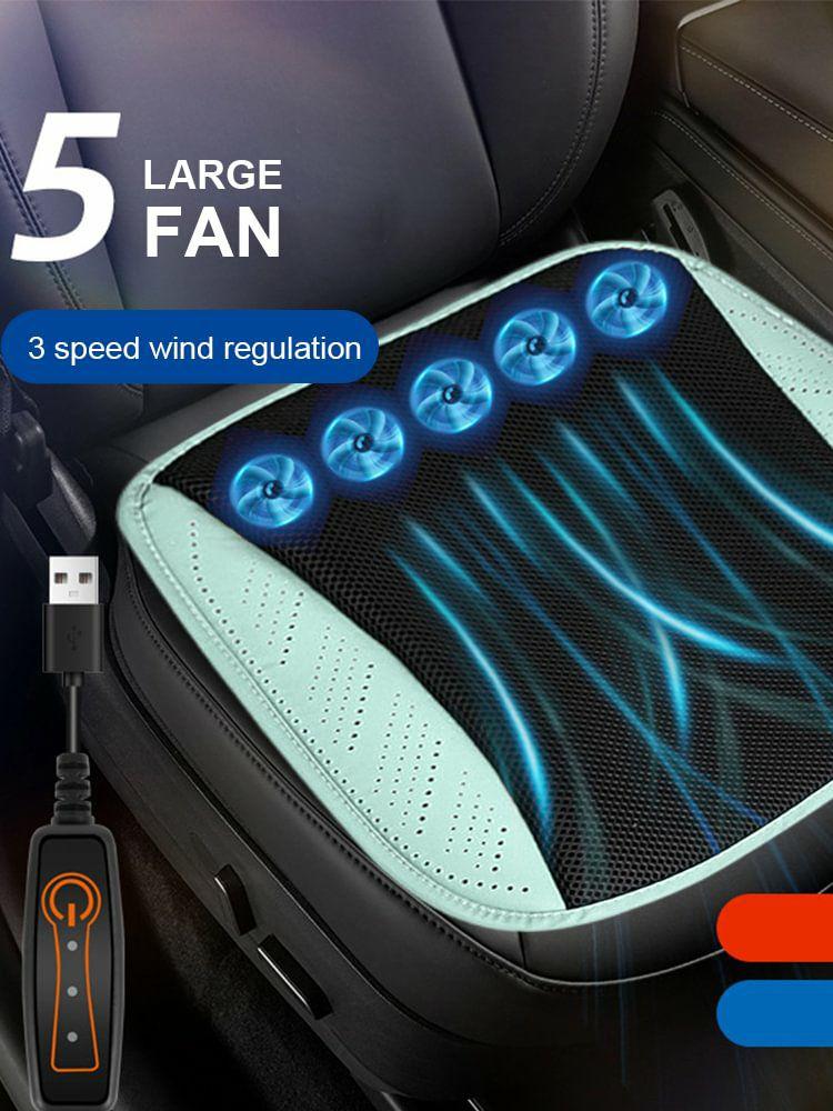 Others Accessories |   Summer Car Cooling Cushion Breathable Ventilated Chair Pad Air Flow Seat Cushion Interior Accessories Black