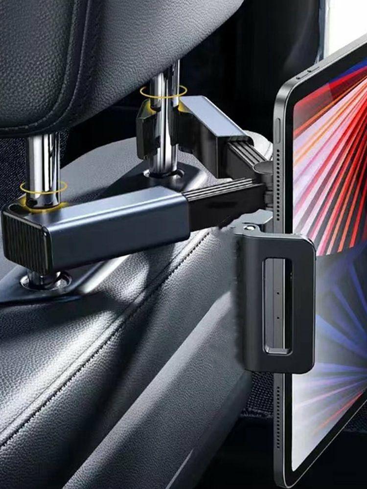 Others Accessories |   Telescopic Car Headrest Holder Phone Racks Shockproof Vehicle Mount Tablet Clamp Interior Accessories Others Accessories