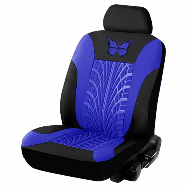 Others Accessories |   Universal Car Seat Cover Set Butterfly Pattern PU Leather Bucket Seat Cover Interior Accessories Blue/Pink