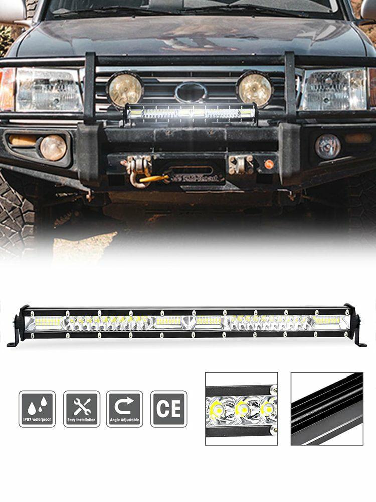 Work & Reading Light |   Slim Flood LED Bar 120W Work Light LED Light Bar for Auto Jeep Trailer Golf Cart Car Lights Work & Reading Light