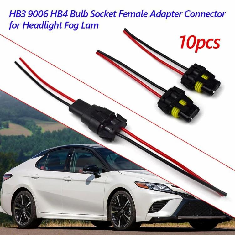 Other Lights Accessories |   10pcs 9005 HB3 9006 HB4 Bulb Sockets Female Adapter for Headlight Fog Light Car Lights Other Lights Accessories